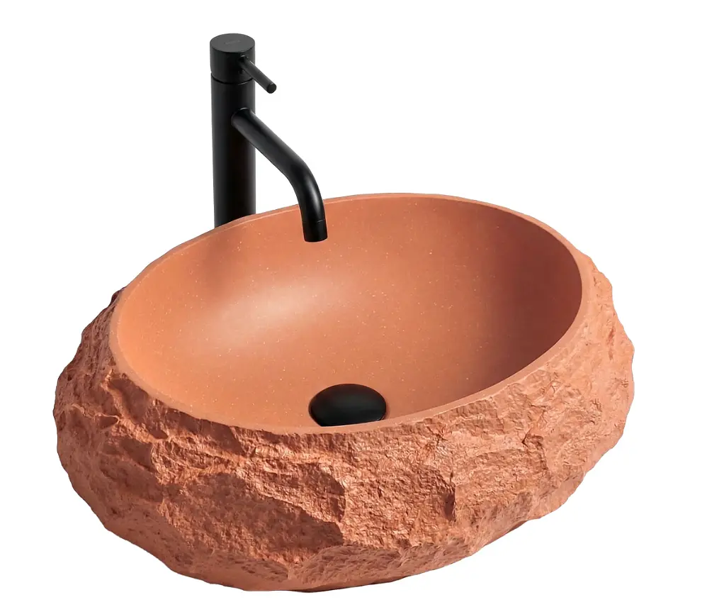 Умивальник Rea Mika накладний 50x38 см terracotta matt REA-U7349