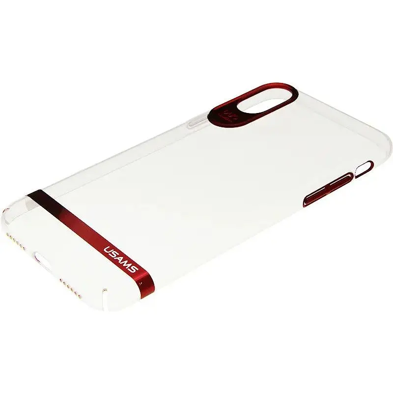 Чохол-накладка Usams Q-plating Series Apple iPhone X Red - фото 3