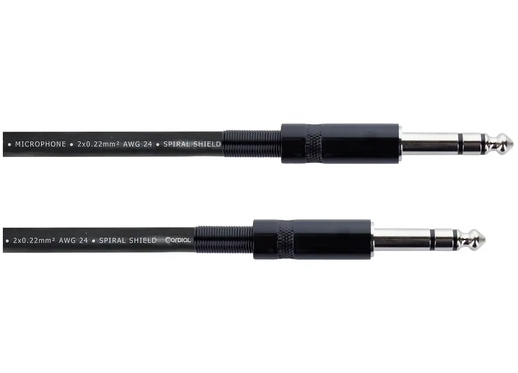 Балансный аудиокабель Jack 6,3 stereo — Jack 6,3 stereo Cordial EM6VV 6м - фото 2