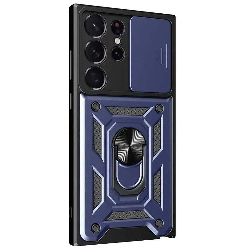 Чохол Ummi Camshield Serge Ring для Samsung Galaxy S25 Ultra Синій / Navy - фото 2