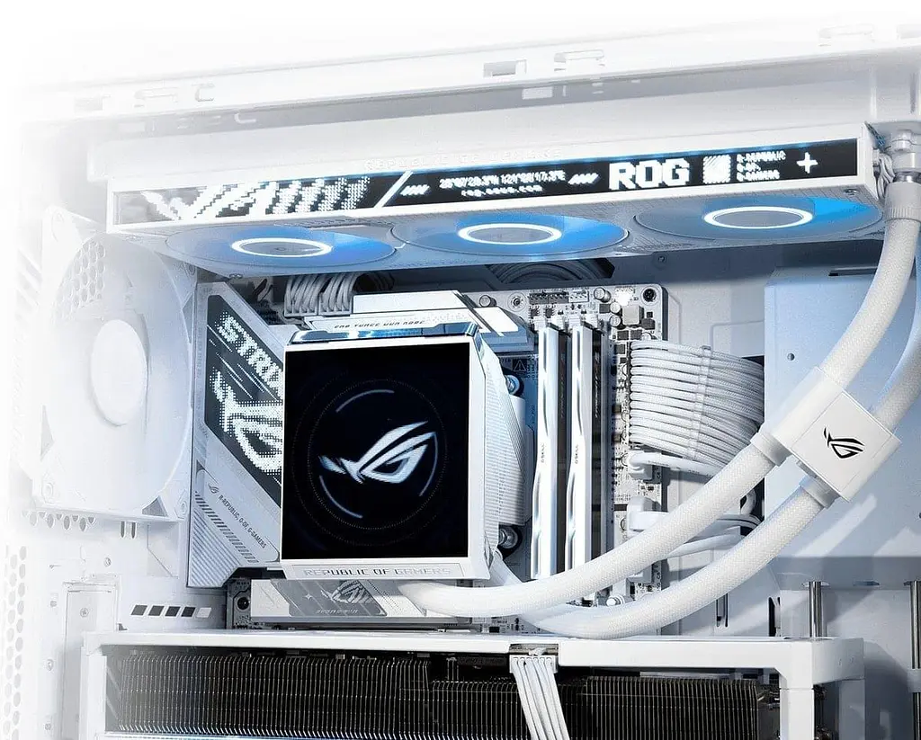 СВО ASUS ROG Strix LC IV 360 ARGB LCD White (90RC01M2-B0EAY0) - фото 12