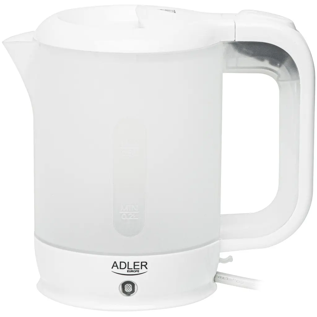 Електрочайник Adler AD 1381 дорожній 900 Вт 0.5 л 2 чашки ложка білий - фото 2