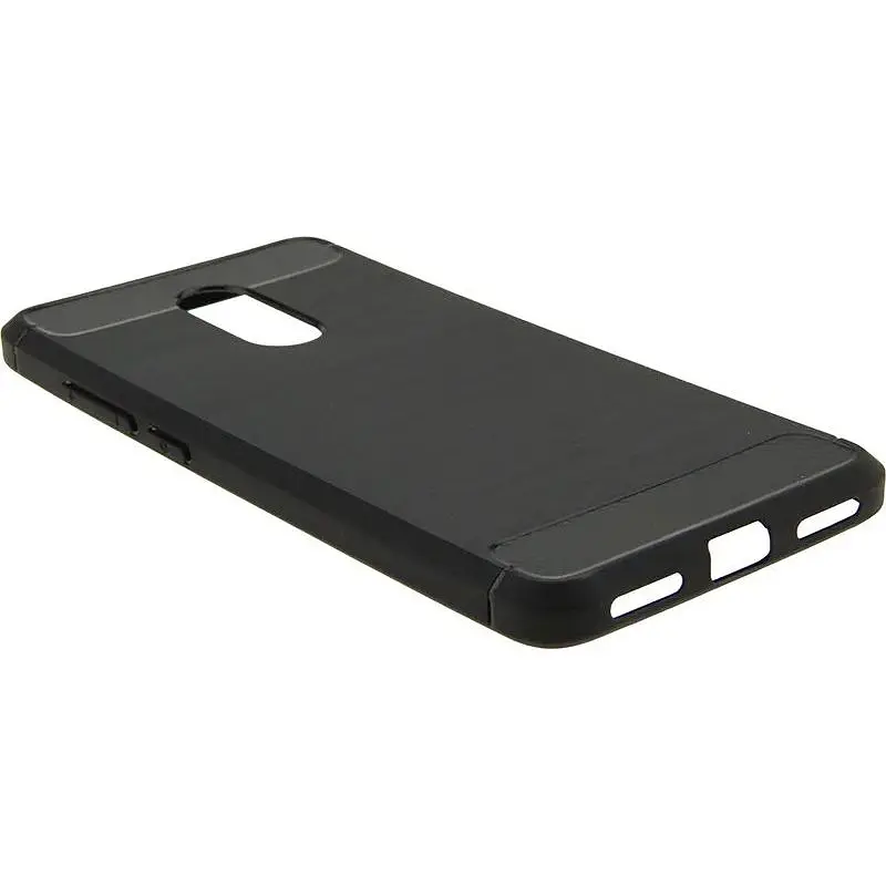 Чохол-накладка Toto Carbon Brush TPU Case Xiaomi Redmi 5 Black - фото 3