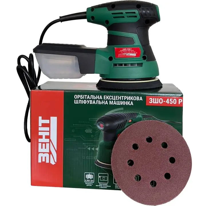 Шліфмашина ексцентрикова Зеніт ЗШО-450 Р 450Вт ZENIT teh0025457 - фото 5