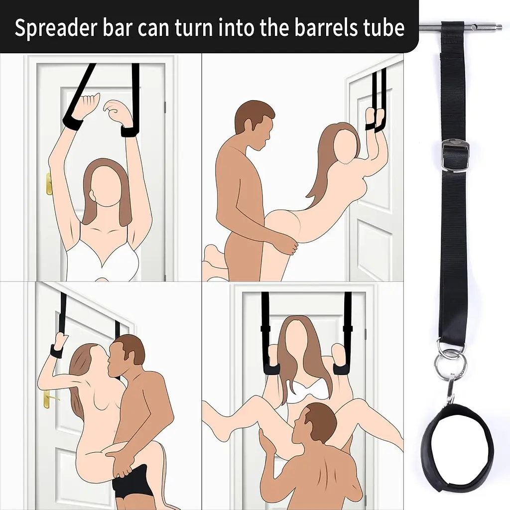 БДСМ-набір LOCKINK YEAHWOW Door Swing Leg Spreader Bondage set SX2847 104349 - фото 4