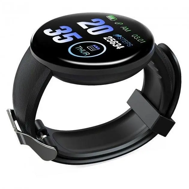 Фітнес-браслет No Brand Band D18 Black (16089-hbr) - фото 3