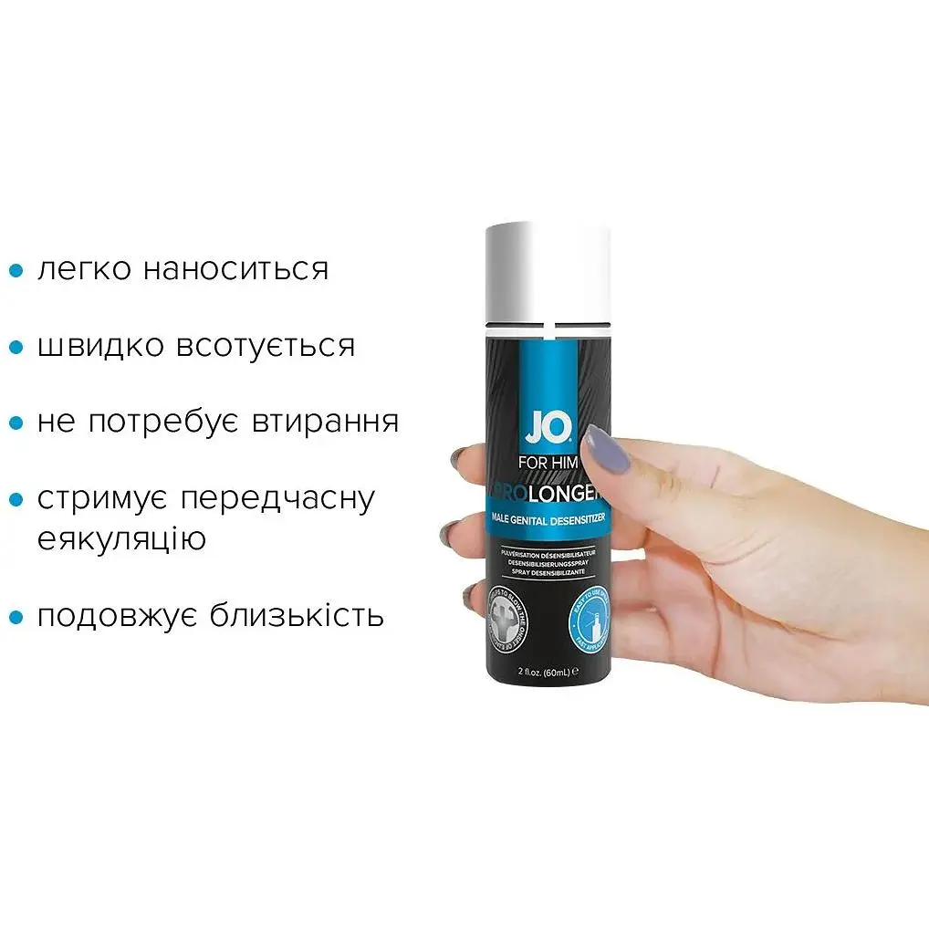 Пролонгувальний спрей System JO PrOlonger Spray With Benzocaine (60 мл) - фото 2