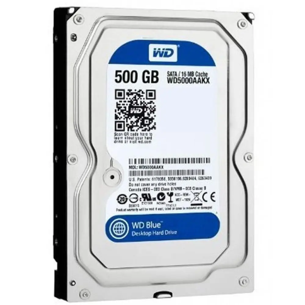 Накопичувач HDD SATA 500GB WD Blue 7200rpm 16MB (WD5000AAKX) Refurbished (WD5000AAKX_) - фото 2