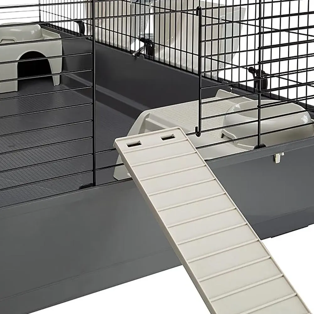 Клітка для кроликів і морських свинок Ferplast Rabbit 140 сіра 140×71×51 см 57051414 - фото 3