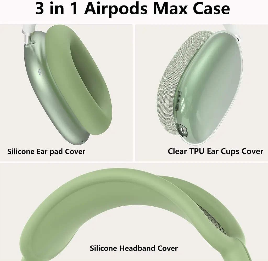 Чохол для Apple Airpods Max 2 / Airpods Max Ear Cups/Ear Pad/Headband Cover Green (ARS83290) - фото 4