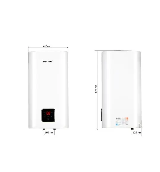 Водонагреватель Mixxus EWH-15080 CUBE DRY 80 л, 2 кВт, сухой ТЭН, вертикальный, квадратный, белый (WH0618) - фото 5