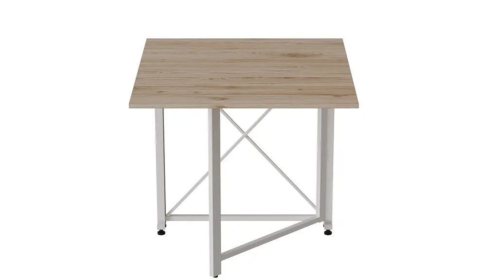 Стіл-книга трансформер Оріон 1 Ferrum-decor 750x810x730 Білий метал ДСП Дуб Сан-Марино 16 мм (FRD-104605) - фото 2