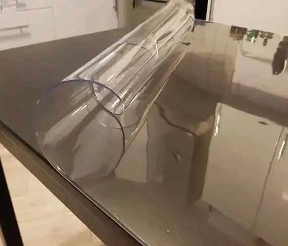Мягкое стекло силиконовая скатерть на стол Soft Glass Защита для мебели (3.7х1.2 м) толщина - 2.0мм Прозрачное - фото 3