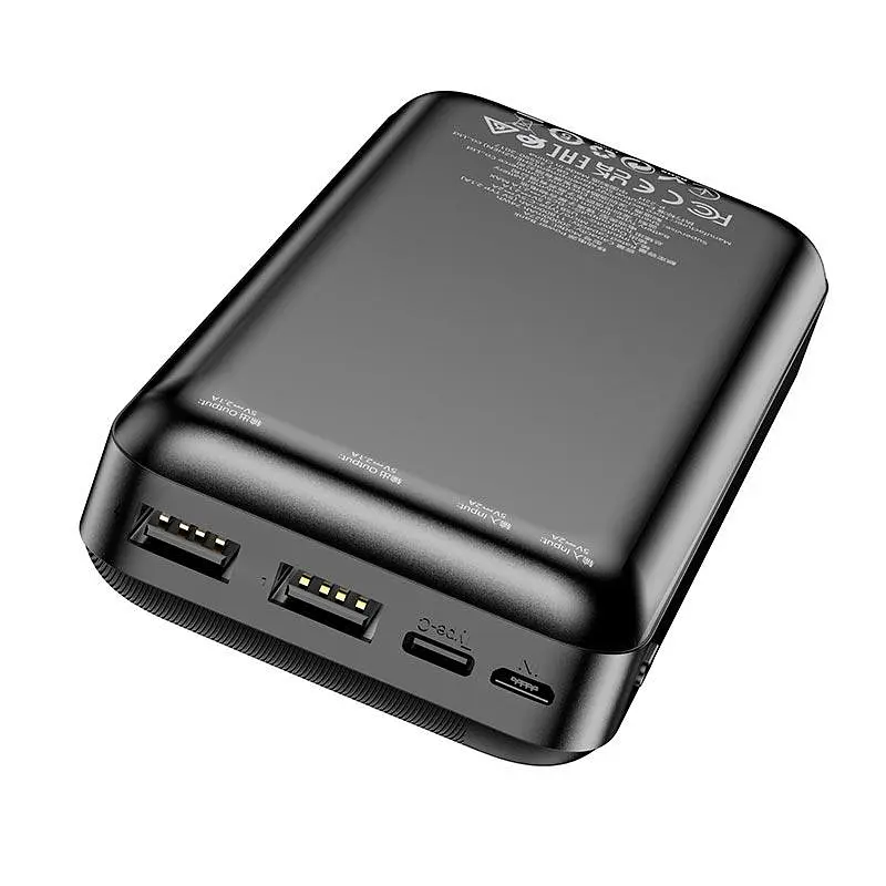 УМБ Borofone Pindar power bank BJ27A 20000mAh аккумулятор портативный черный - фото 3
