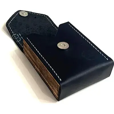 Портсигар для 20 стандартных сигарет D.Ivanchak Leather N3 Black - фото 2