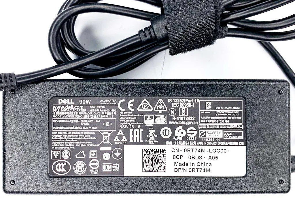 Блок живлення Dell 90w slim tip 4.5 x 3.0 mm, Thin - Б/В - фото 2