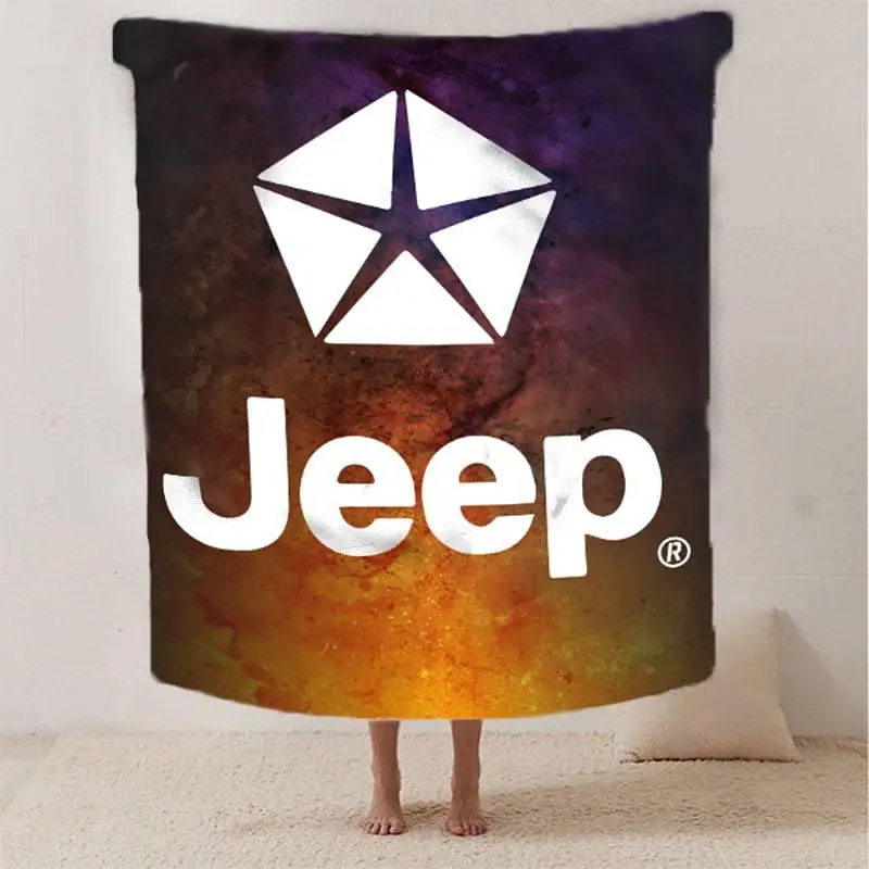 Плед плюшевий на подарунок 3D Jeep 160х200 см - фото 2