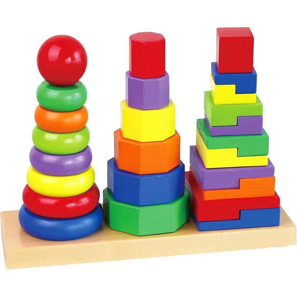 Набір пірамідок Viga Toys Три фігури дерев'яний (50567) - фото 2
