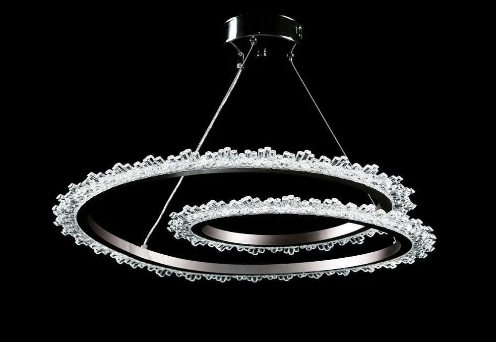 Люстра стельова LED Splendid Ray L144/1, 50W, хром/сірий, сучасний стиль, регульована висота - фото 2
