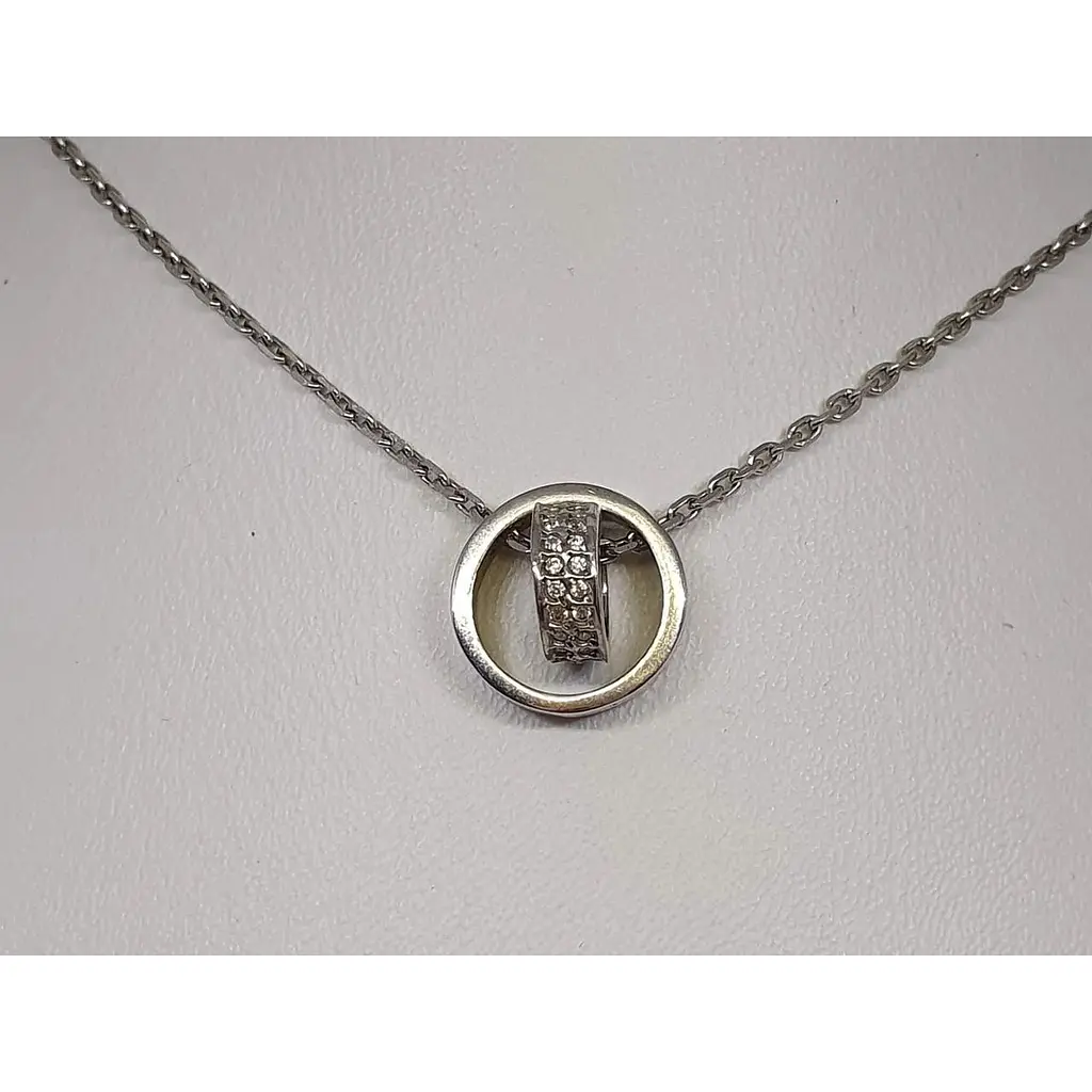 Срібне кольє Premium. Артикул 7043Р - фото 3