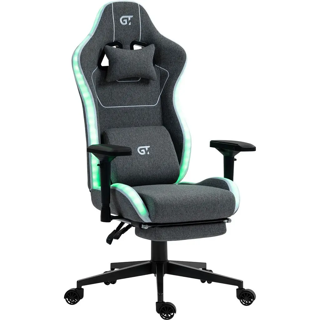 Геймерське крісло GT Racer X-2306 Fabric Gray L [122604] - фото 3