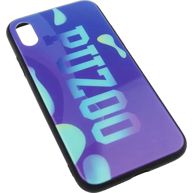 Чохол-накладка PUZOO Glass Printing with TPU Visions iPhone X Purple - фото 3