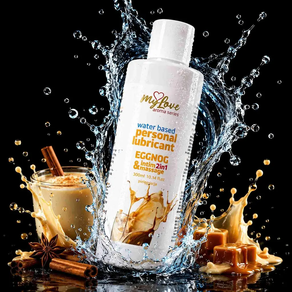 Лубрикант MyLove Aroma Series IntimMassage 2in1 Eggnog, 300 мл - фото 2