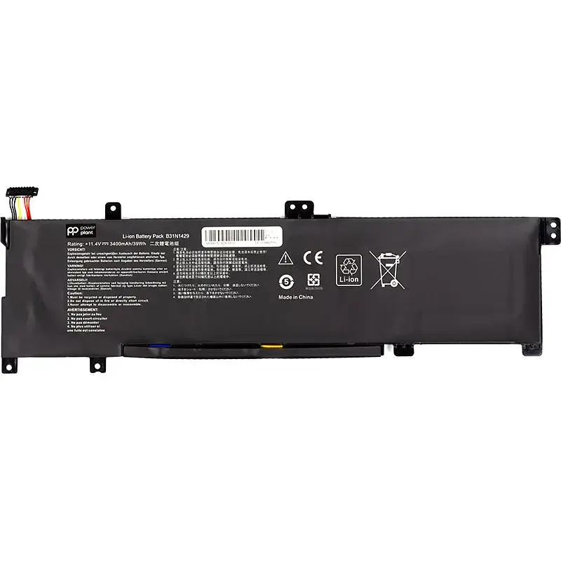 Акумулятор PowerPlant для ноутбуків ASUS Vivobook A501LX (B31N1429) 11.4V 3400mAh (NB431564) - фото 2