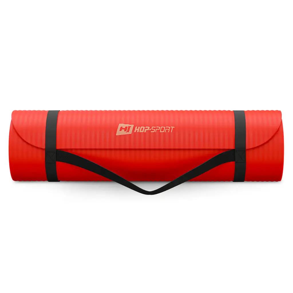 Коврик для йоги Hop-Sport HS-NB010GM NBR 1см яскраво-червоний - фото 3