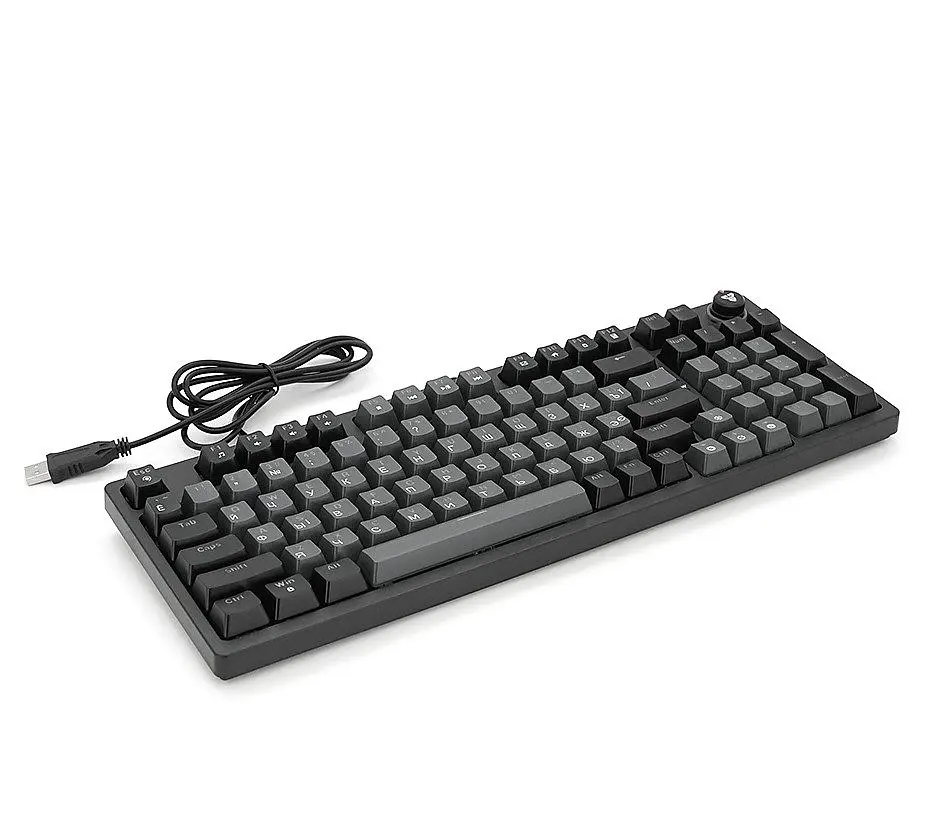 Клавіатура механічна ігрова з підсвіткою Fantech ATOM96 AMK-890 Blue switch, Eng/Укр/Рус, Black-Grey - фото 3