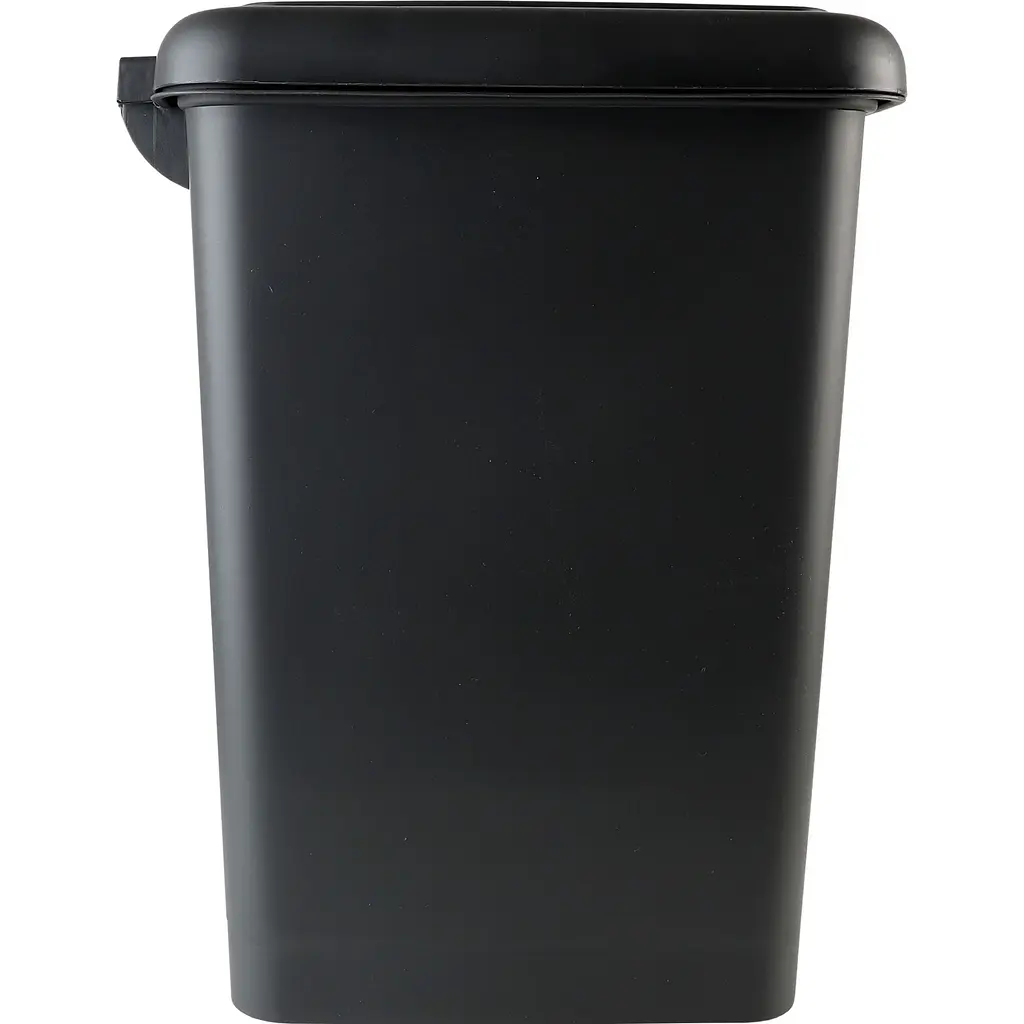 Відро для сміття МВМ My Home з кришкою та педаллю антрацит 10 л (BIN-01 10L ANTHRACITE)