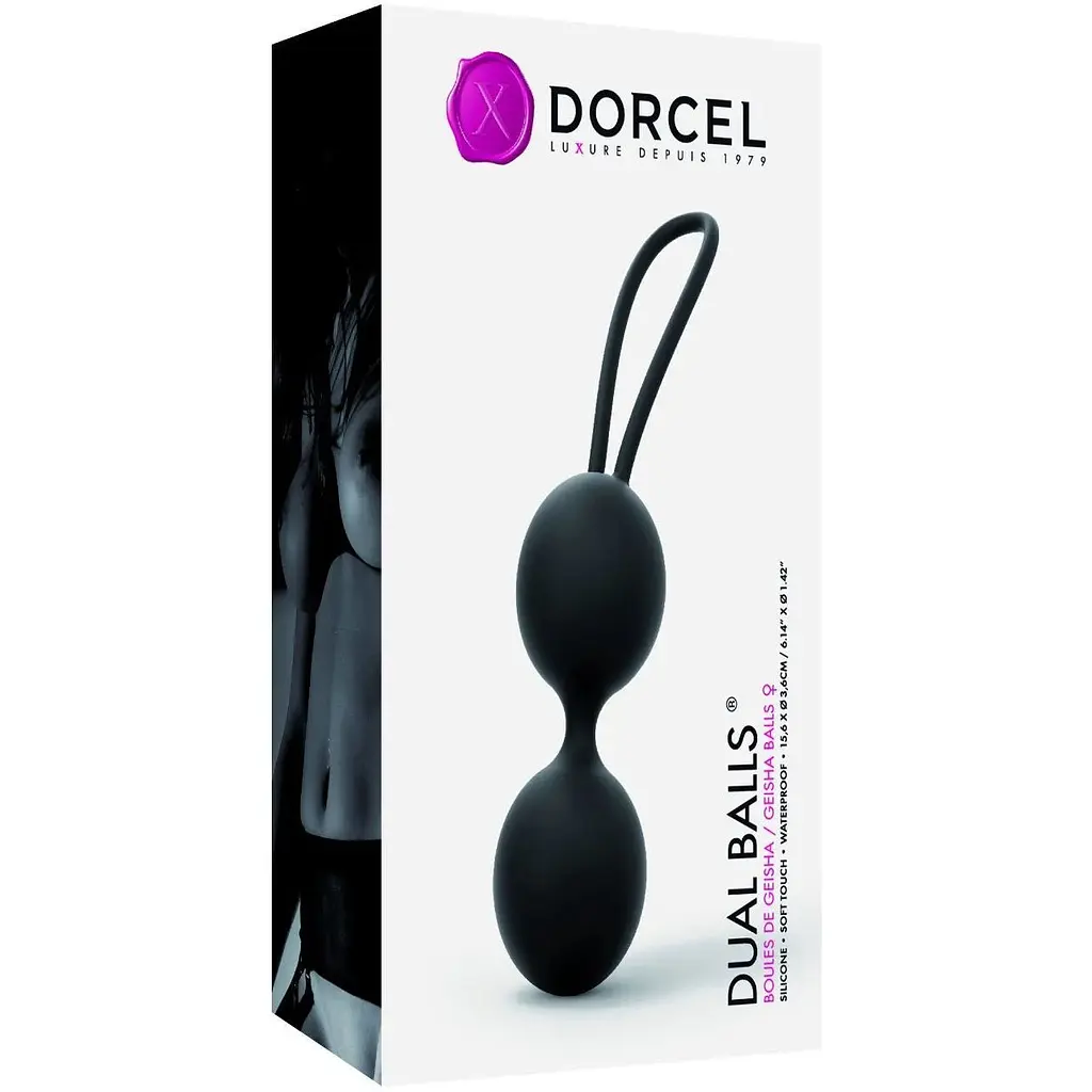 Вагінальні кульки Dorcel Dual Balls Black - фото 3