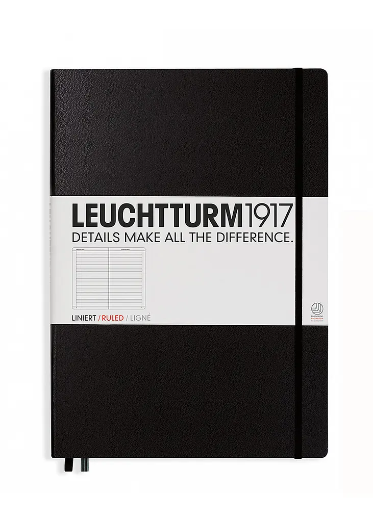 Блокнот Leuchtturm1917 Master Classic A4+, чорний, лінія (327150) - фото 7