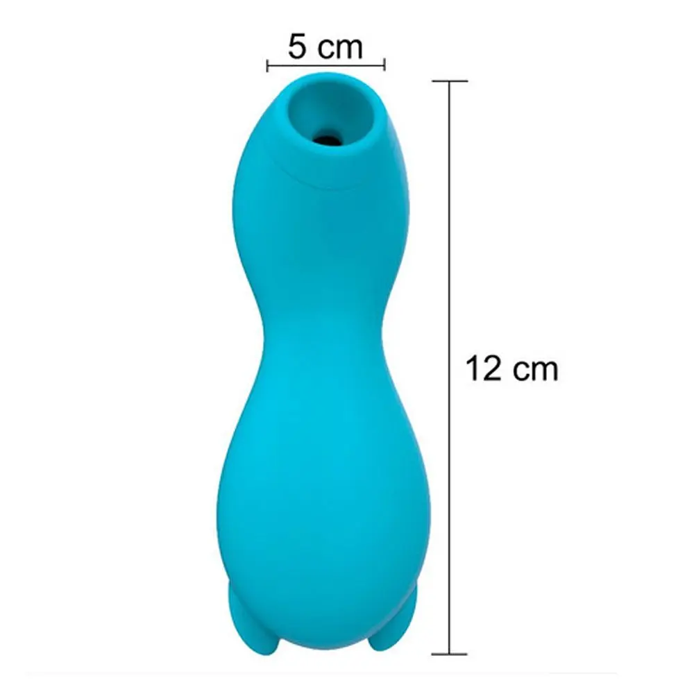 Вакуумний стимулятор клітора Sucking Vibrator (бірюзовий) - фото 2