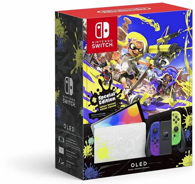 Портативна ігрова консоль Nintendo Switch OLED Model Splatoon 3 Edition - фото 8