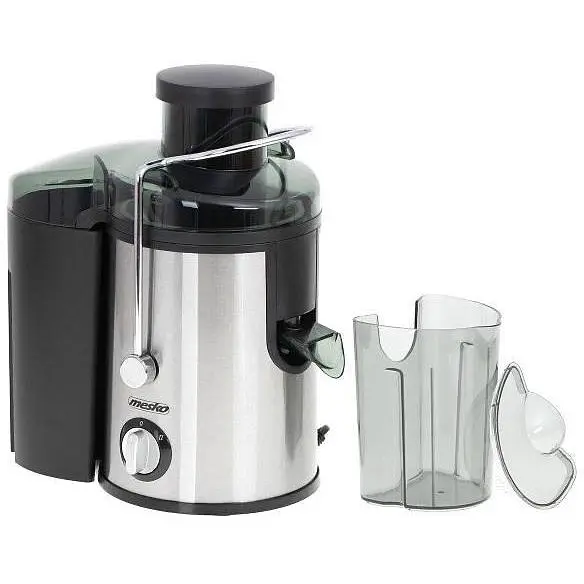 Соковыжималка центрифужная Mesko MS 4126 600 Вт нержавеющая сталь + контейнер для сока 0.45 л черная - фото 2
