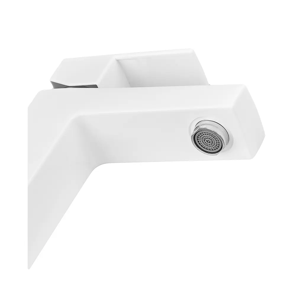 Смеситель для умывальника Plamix Kubus-001 SET white PM0671 Белый - фото 3