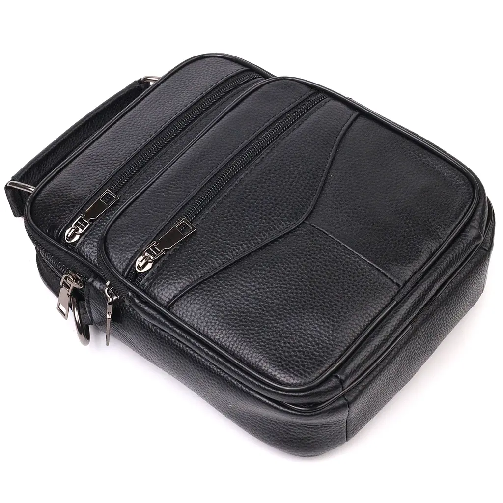 Кожаная мужская сумка Vintage 20х24х6 см sum0023560 - фото 3