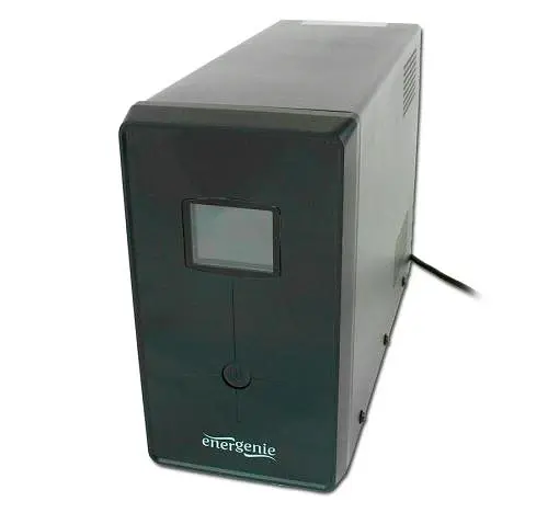 Джерело безперебійного живлення EnerGenie EG-UPS-033 LCD USB 1200ВА Black