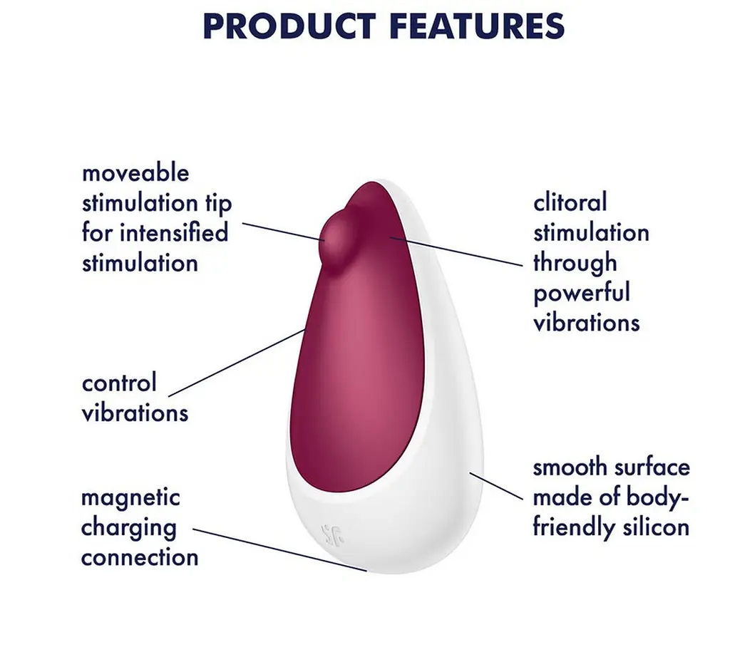 Вібратор для клітора Satisfyer Spot On 3 бордовий - фото 6