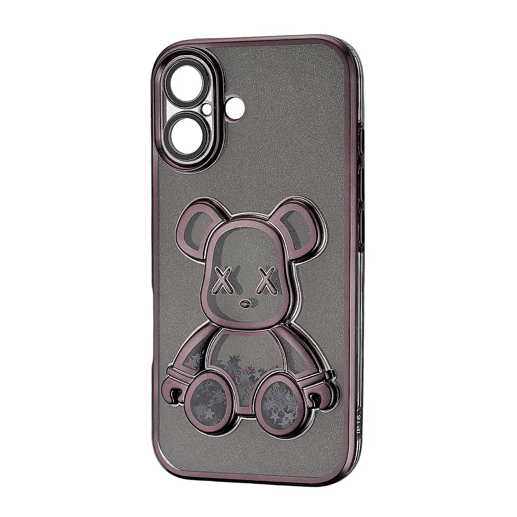 Чохол Shining Bear Case Protected Camera iPhone 16 Black - фото 4