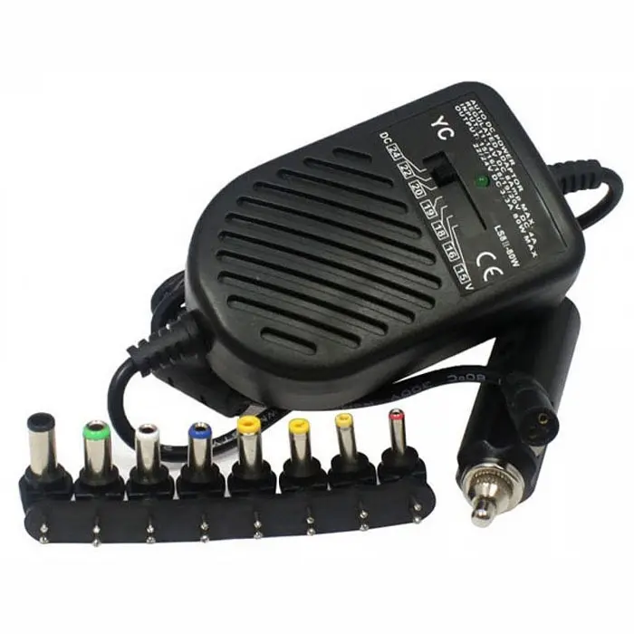 Універсальний зарядний пристрій для ноутбука від 12 V UKC EWDD8040 80 W + 8 перехідників - фото 2
