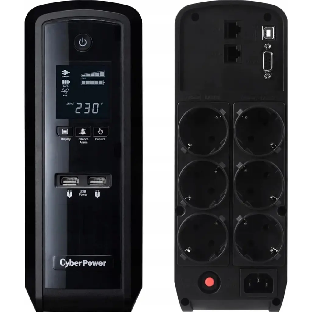 Лінійно-інтерактивний ДБЖ CyberPower CP1350EPFCLCD - фото 2