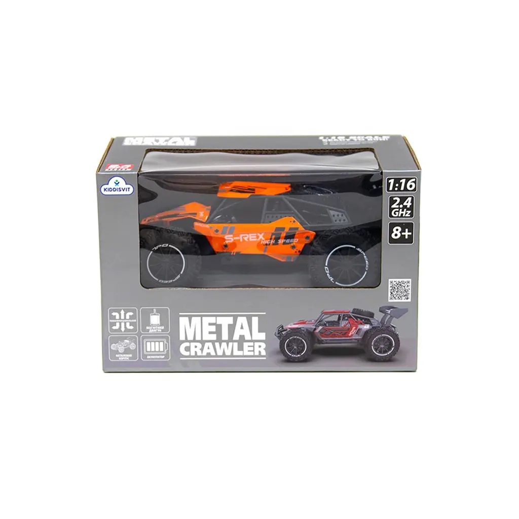 Автомобіль METAL CRAWLER з р/к - S-REX (оранжевий, метал. корпус, акум.3,7V, 1:16) Sulong Toys SL-230RHO - фото 2