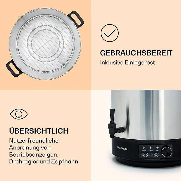 Стерилизатор машина для консервирования Klarstein Abbey 40 (10041839) - фото 6