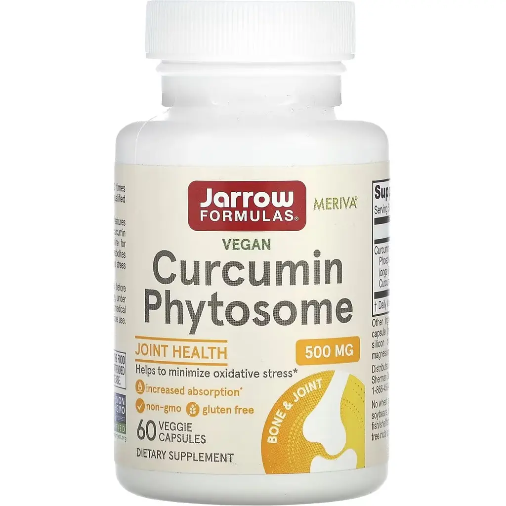 Фітосоми куркуміну Jarrow Formulas Curcumin Phytosome Meriva 500 мг 60 капсул 