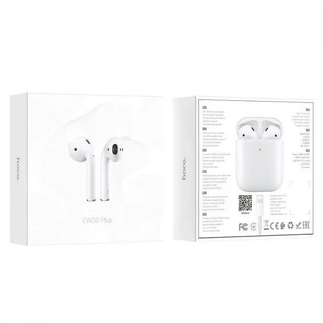 Навушники Hoco EW02 Plus Stereo Bluetooth Headset (White) [65193] - фото 4