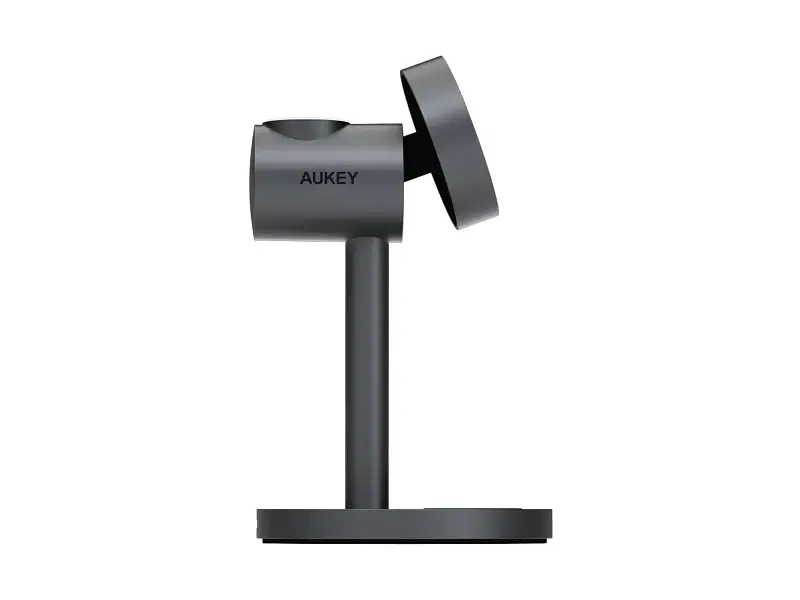 Бездротовий зарядний пристрій AUKEY MagFusion 3-in-1 15 W Qi2 сірий (LC-MC311) - фото 3