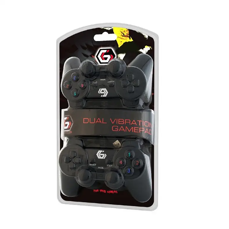 Геймпад подвійний Gembird JPD-UDV2-01 Black USB - фото 3