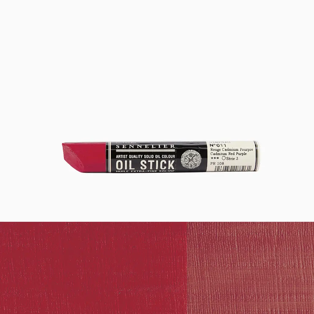 Фарба олійна у формі пастелі Sennelier Oil Stick, 38 мл, S3, Фіолетовий кадмій червоний (Purple cadmium red) - фото 2